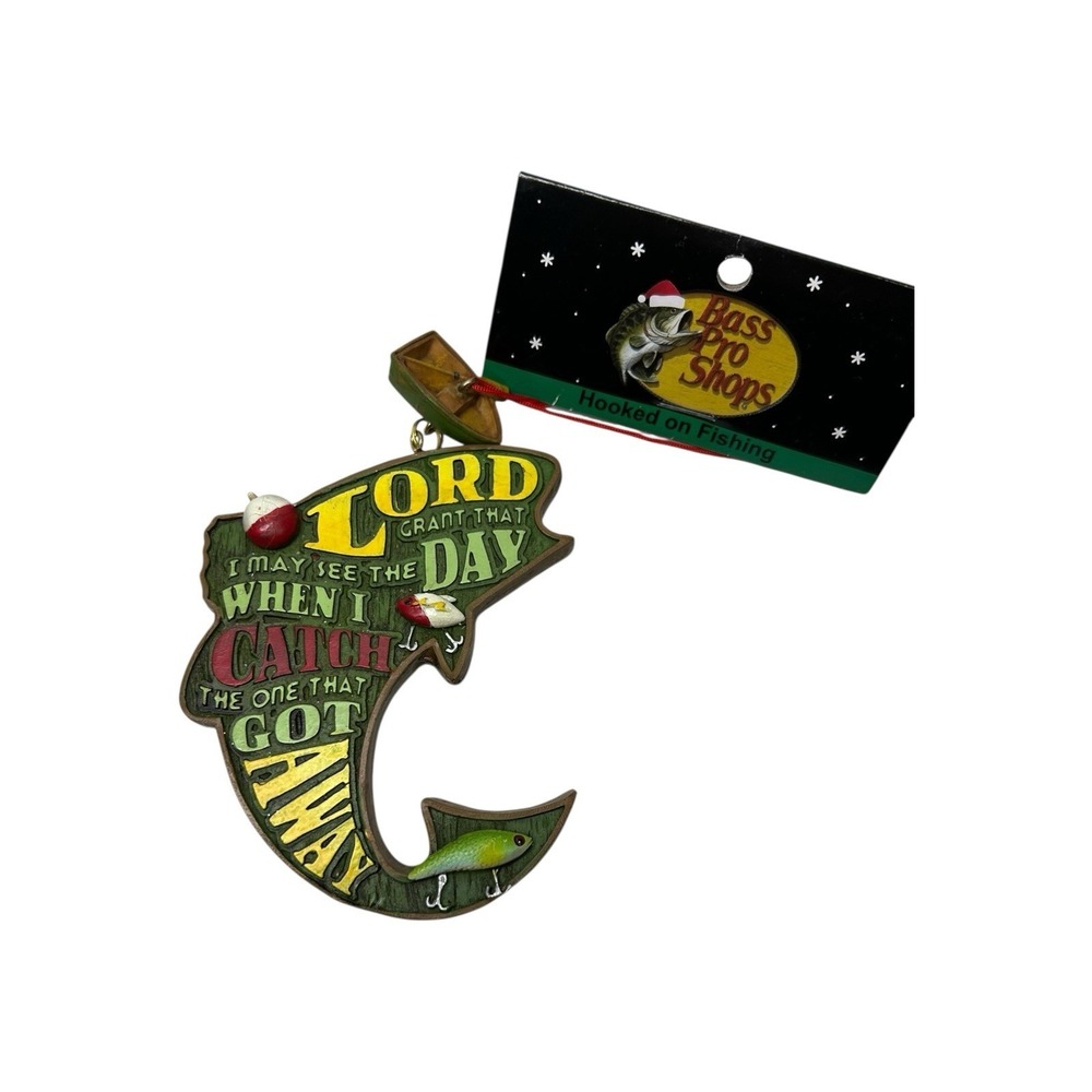 🔥Bass‎ Pro Shops Fishing Funny Saying  Quote Christmas Ornament